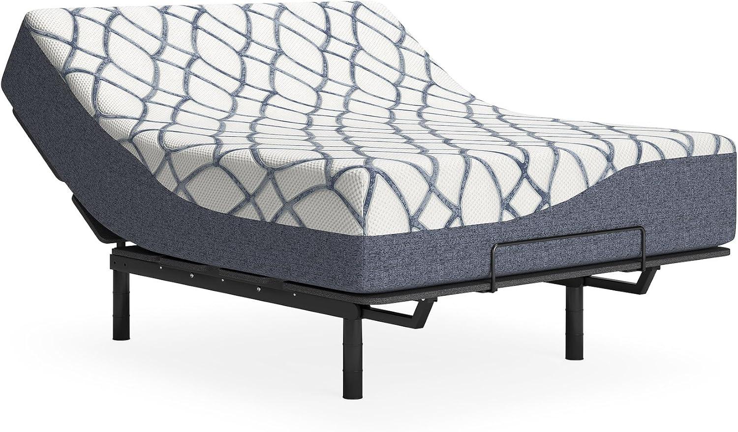 imageSignature Design by Ashley Full Size Chime 8 Inch Medium Firm Gel Memory Foam Mattress with Green Tea ampamp Charcoal Extract Fiberglass Free Mattress In A BoxCalifornia King