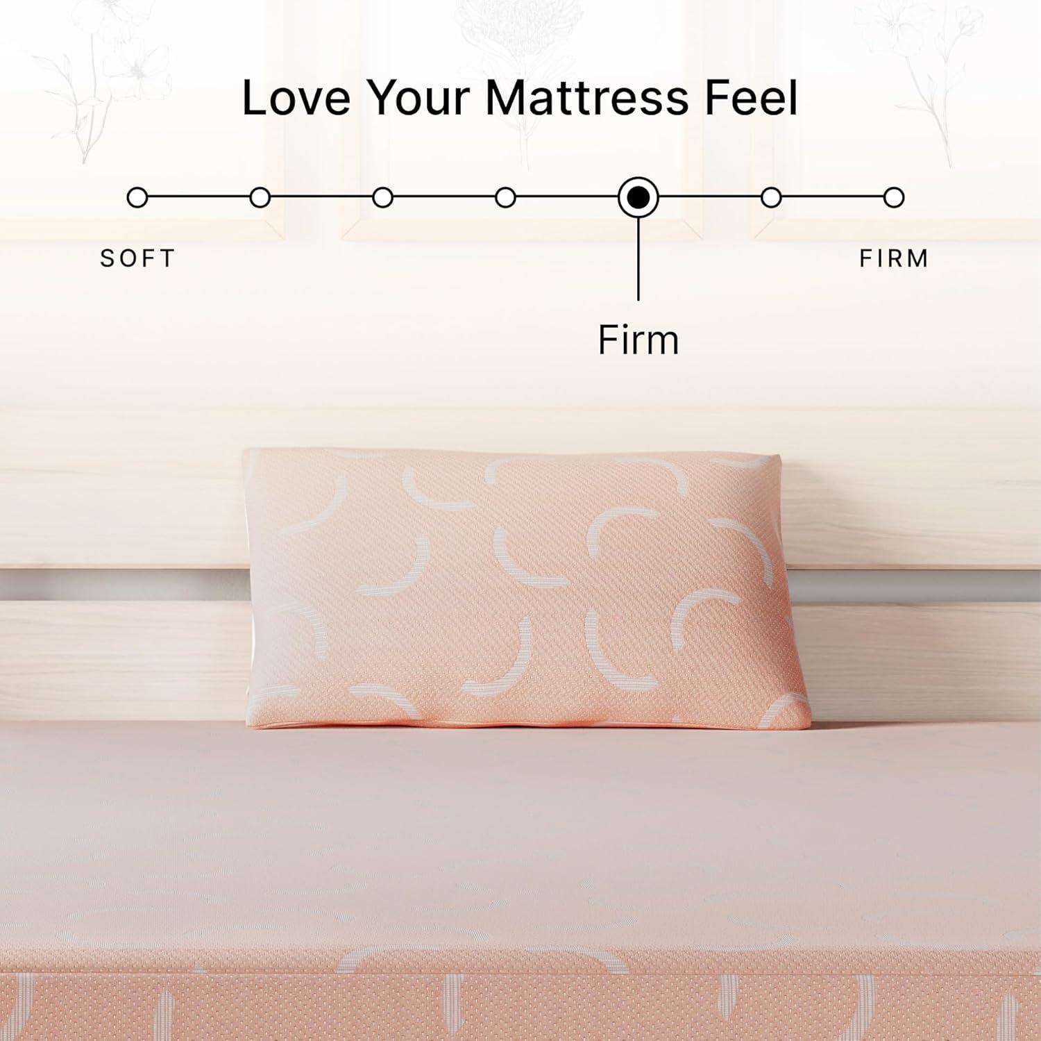 imageSignature Design by Ashley Full Size Chime 8 Inch Medium Firm Gel Memory Foam Mattress with Green Tea ampamp Charcoal Extract Fiberglass Free Mattress In A BoxFull
