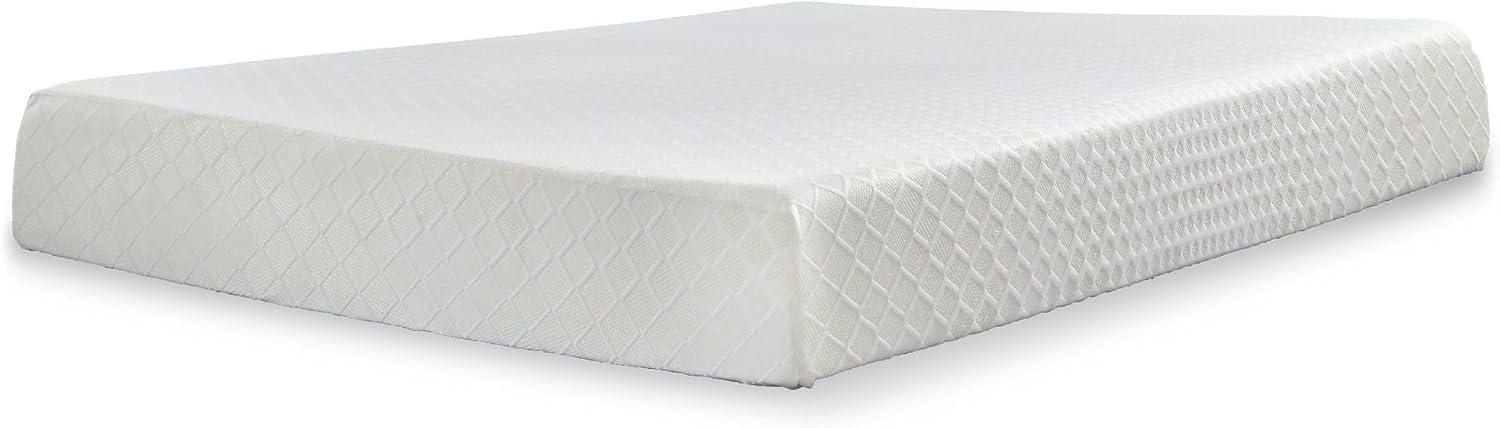 imageSignature Design by Ashley Full Size Chime 8 Inch Medium Firm Gel Memory Foam Mattress with Green Tea ampamp Charcoal Extract Fiberglass Free Mattress In A BoxCalifornia King