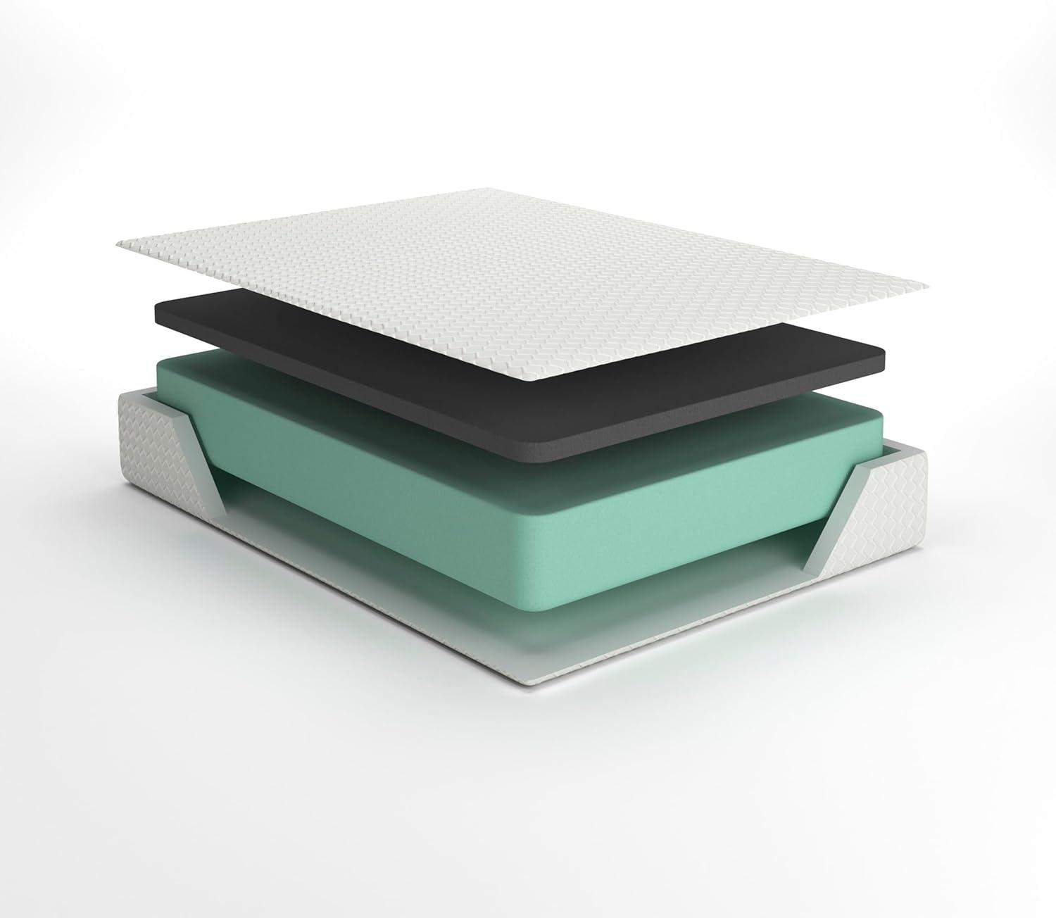 imageSignature Design by Ashley Full Size Chime 8 Inch Medium Firm Gel Memory Foam Mattress with Green Tea ampamp Charcoal Extract Fiberglass Free Mattress In A BoxFull