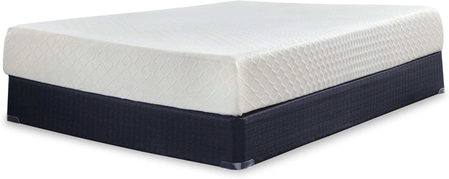 imageSignature Design by Ashley Full Size Chime 8 Inch Medium Firm Gel Memory Foam Mattress with Green Tea ampamp Charcoal Extract Fiberglass Free Mattress In A BoxFull