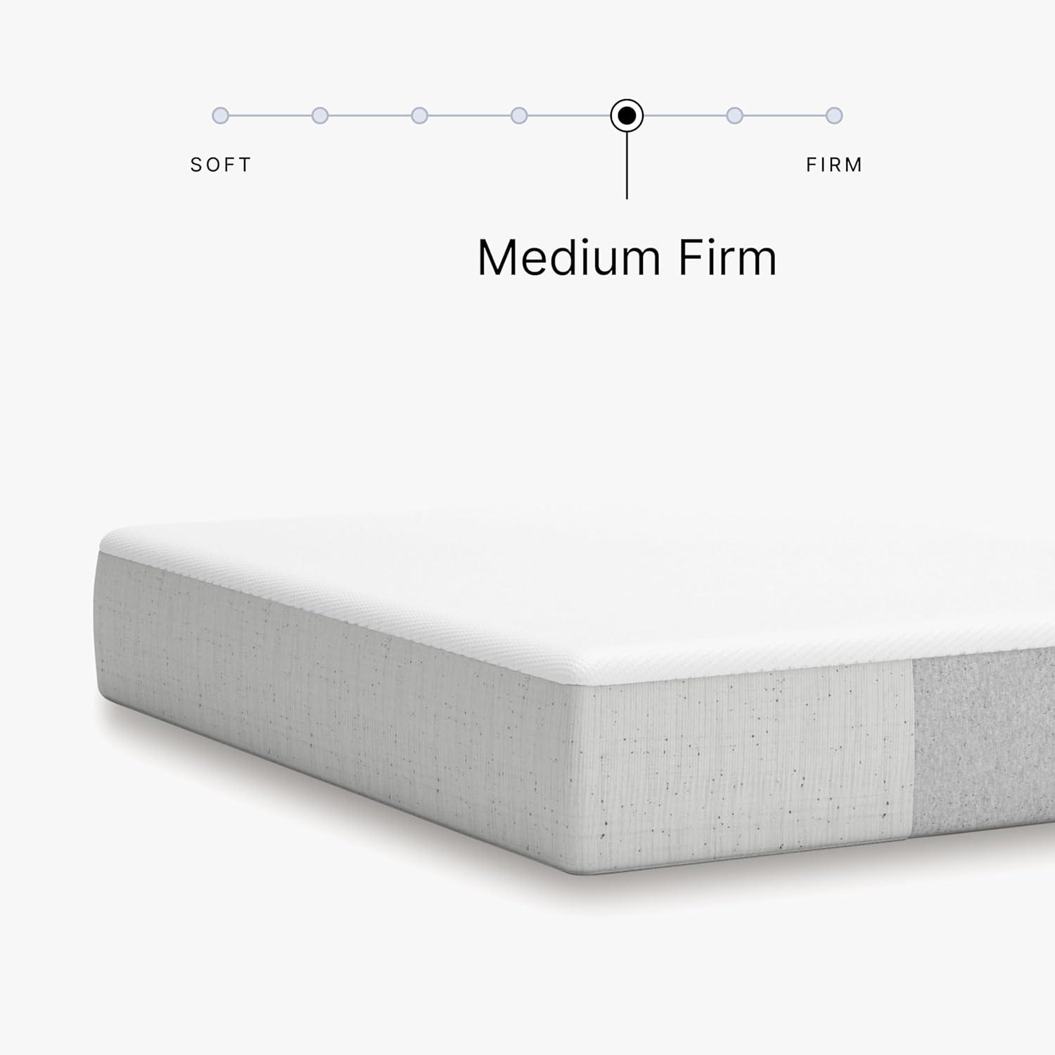 imageSignature Design by Ashley Full Size Chime 8 Inch Medium Firm Gel Memory Foam Mattress with Green Tea ampamp Charcoal Extract Fiberglass Free Mattress In A BoxFull