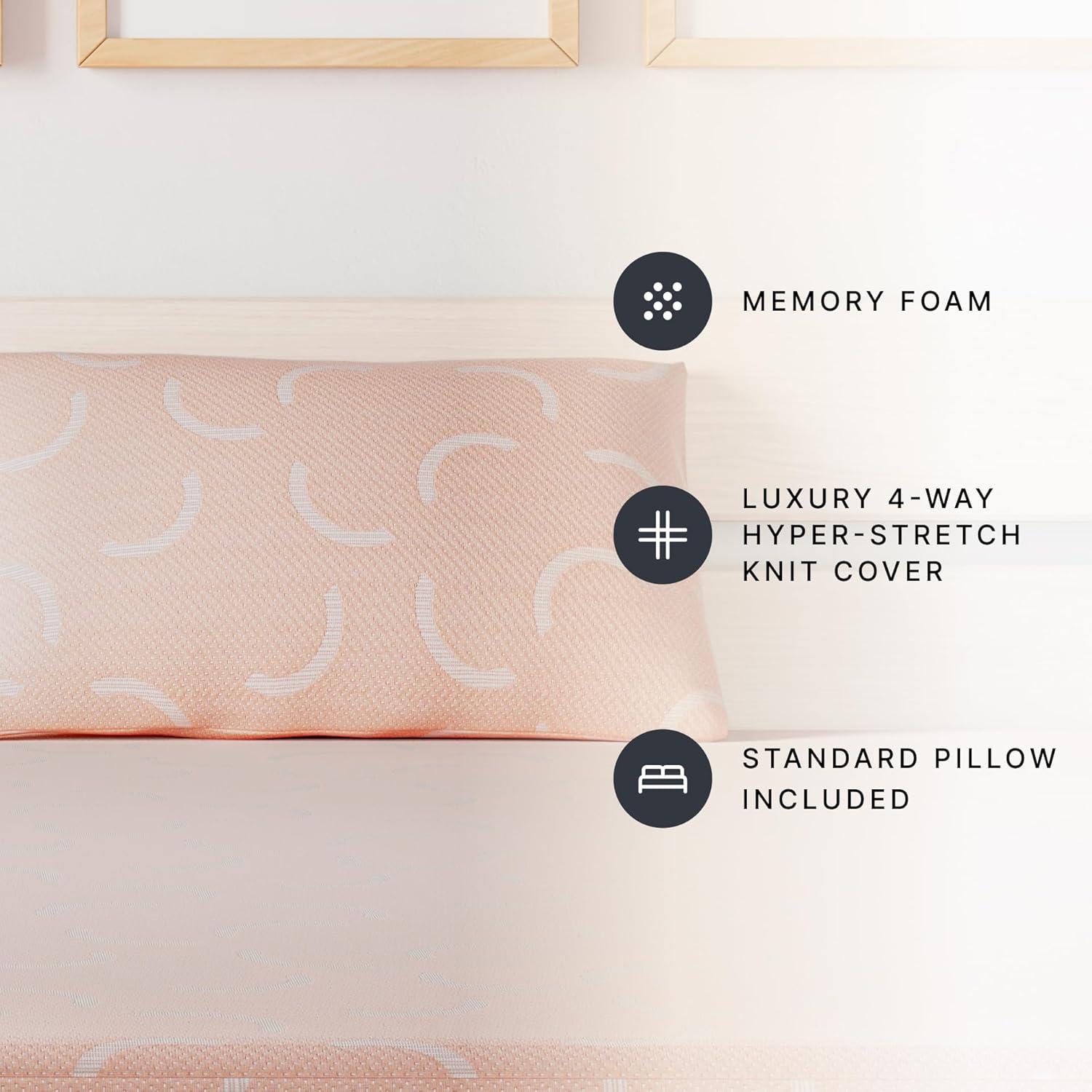 imageSignature Design by Ashley Full Size Chime 8 Inch Medium Firm Gel Memory Foam Mattress with Green Tea ampamp Charcoal Extract Fiberglass Free Mattress In A BoxTwin