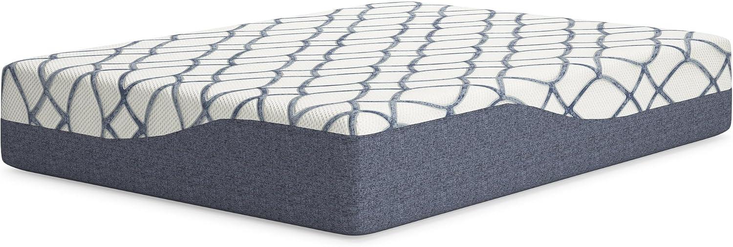 imageSignature Design by Ashley Full Size Chime 8 Inch Medium Firm Gel Memory Foam Mattress with Green Tea ampamp Charcoal Extract Fiberglass Free Mattress In A BoxKing