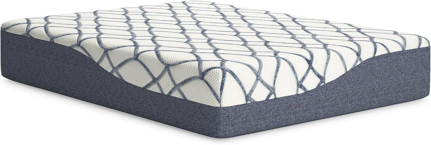 imageSignature Design by Ashley Full Size Chime 8 Inch Medium Firm Gel Memory Foam Mattress with Green Tea ampamp Charcoal Extract Fiberglass Free Mattress In A BoxCalifornia King