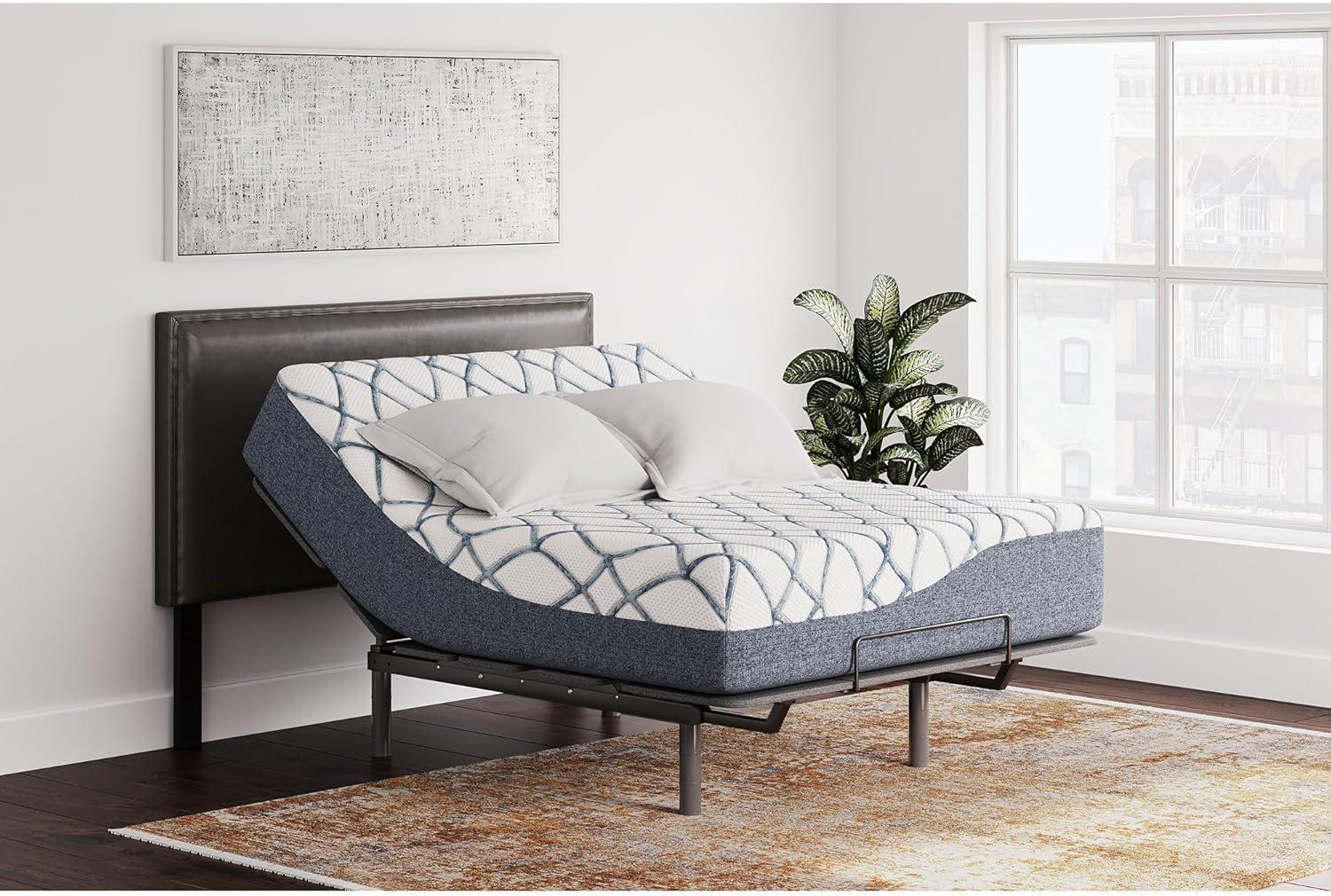 imageSignature Design by Ashley Full Size Chime 8 Inch Medium Firm Gel Memory Foam Mattress with Green Tea ampamp Charcoal Extract Fiberglass Free Mattress In A BoxQueen