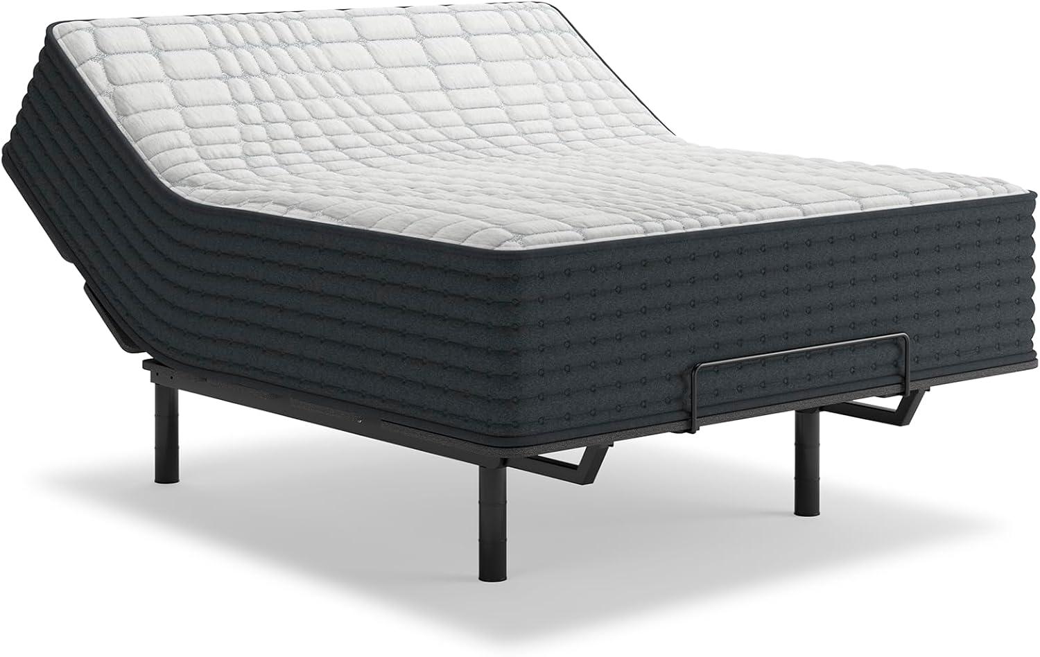 imageSignature Design by Ashley Full Size Chime 8 Inch Medium Firm Innerspring Mattress with Pressure Relief Quilt Foam Fiberglass Free Mattress In A BoxCalifornia King