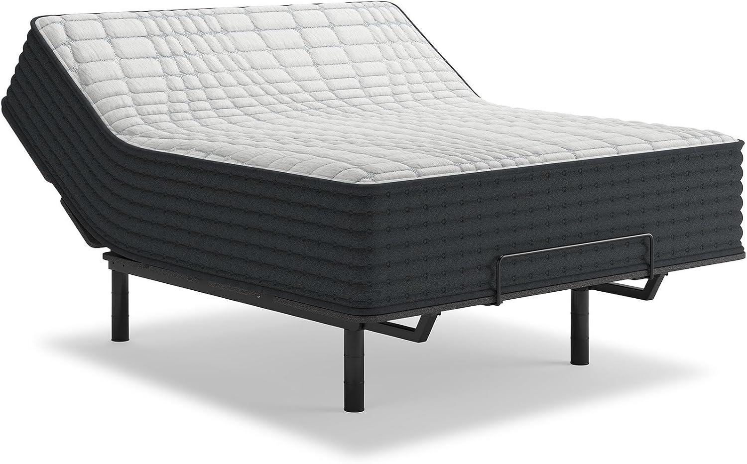 imageSignature Design by Ashley Full Size Chime 8 Inch Medium Firm Innerspring Mattress with Pressure Relief Quilt Foam Fiberglass Free Mattress In A BoxCalifornia King