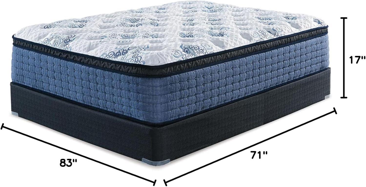 imageSignature Design by Ashley Full Size Chime 8 Inch Medium Firm Innerspring Mattress with Pressure Relief Quilt Foam Fiberglass Free Mattress In A BoxCalifornia King