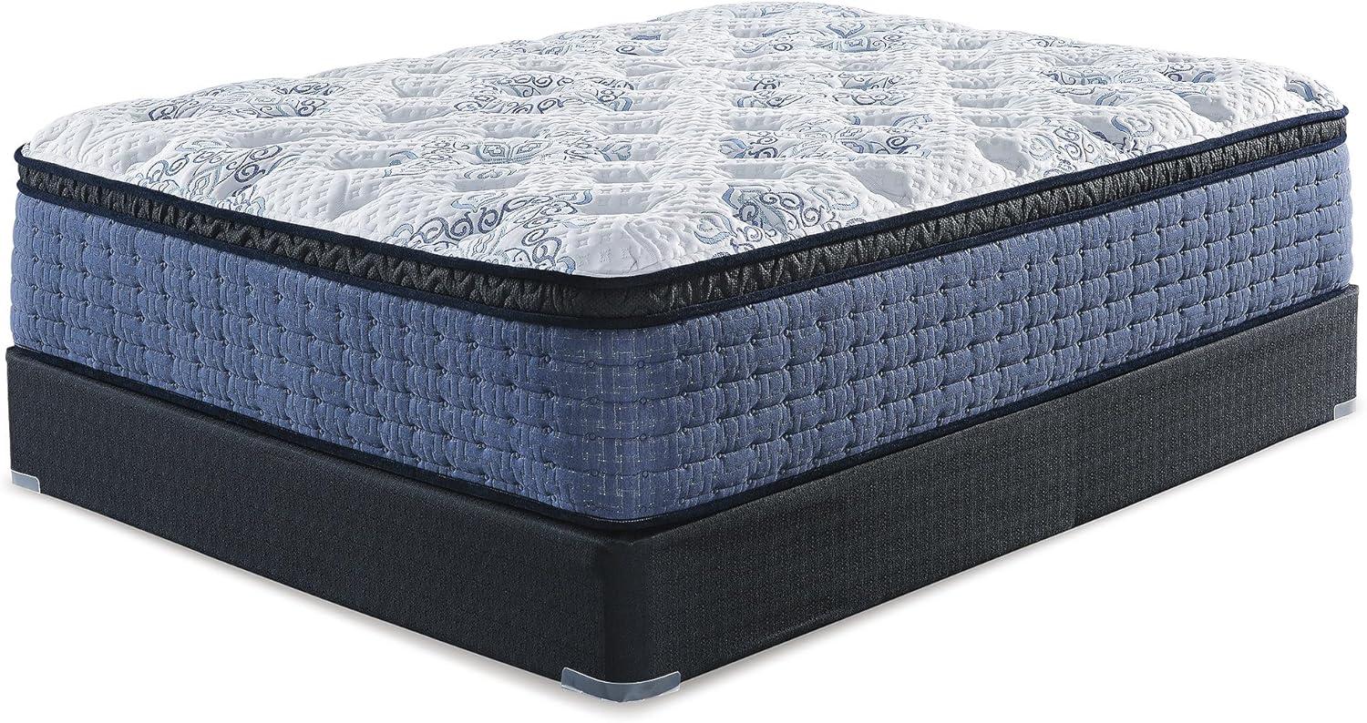 imageSignature Design by Ashley Full Size Chime 8 Inch Medium Firm Innerspring Mattress with Pressure Relief Quilt Foam Fiberglass Free Mattress In A BoxCalifornia King