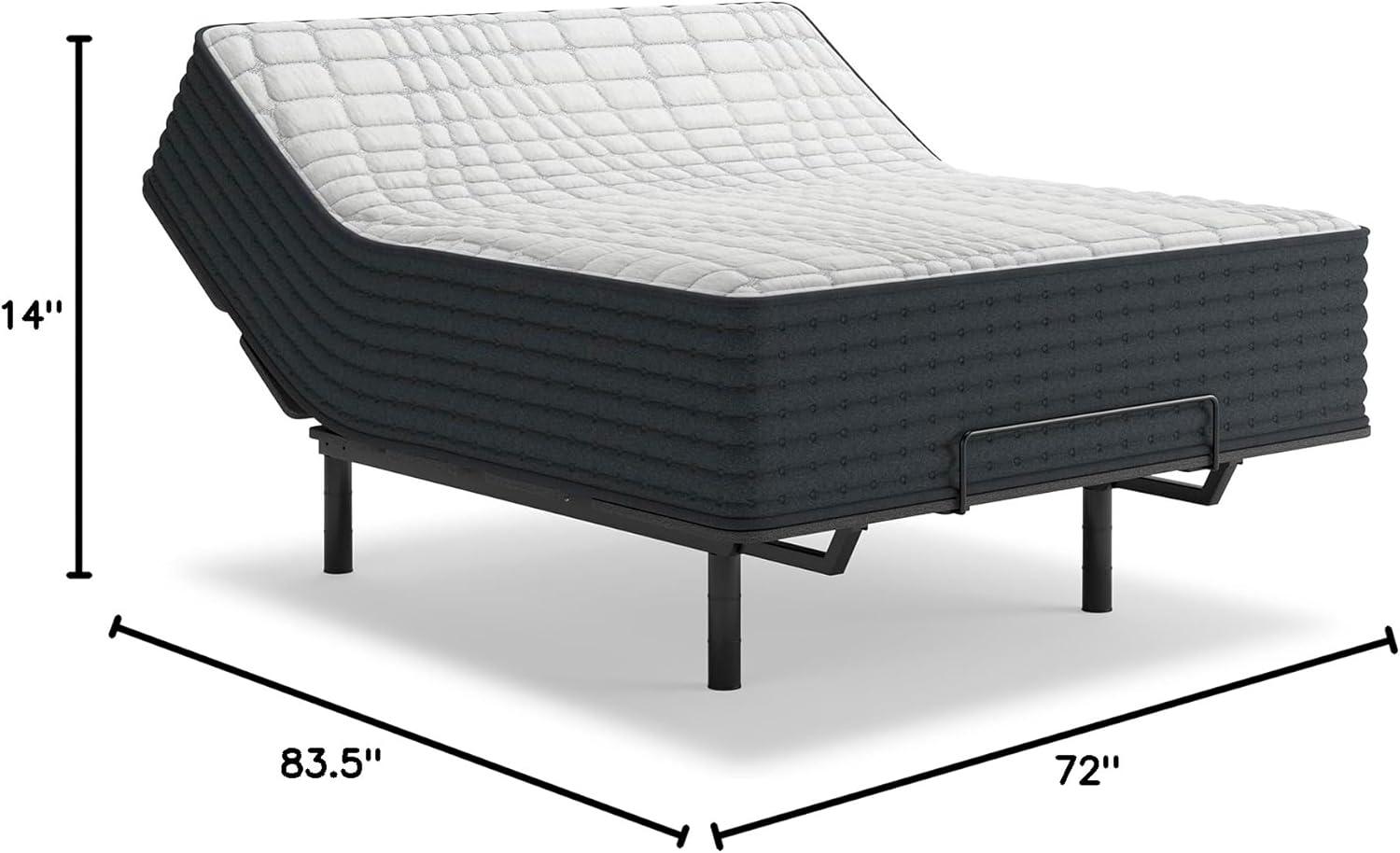 imageSignature Design by Ashley Full Size Chime 8 Inch Medium Firm Innerspring Mattress with Pressure Relief Quilt Foam Fiberglass Free Mattress In A BoxCalifornia King