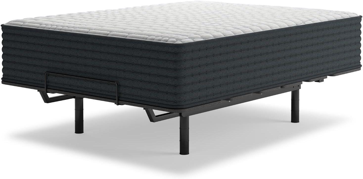 imageSignature Design by Ashley Full Size Chime 8 Inch Medium Firm Innerspring Mattress with Pressure Relief Quilt Foam Fiberglass Free Mattress In A BoxQueen