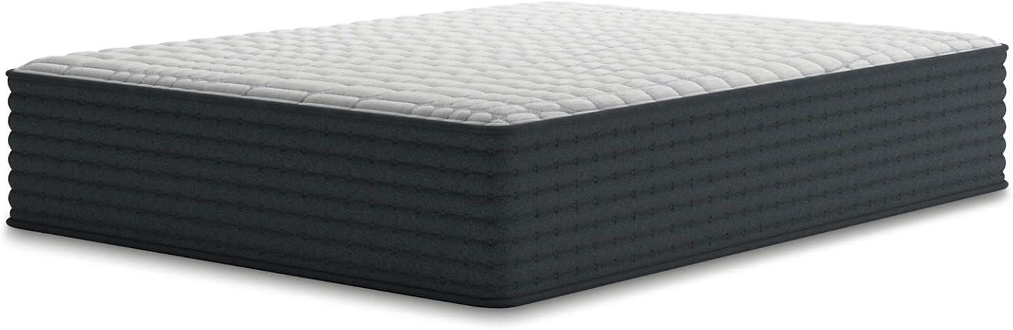 imageSignature Design by Ashley Full Size Chime 8 Inch Medium Firm Innerspring Mattress with Pressure Relief Quilt Foam Fiberglass Free Mattress In A BoxQueen