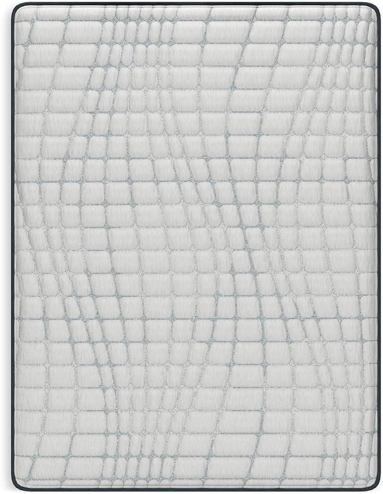 imageSignature Design by Ashley Full Size Chime 8 Inch Medium Firm Innerspring Mattress with Pressure Relief Quilt Foam Fiberglass Free Mattress In A BoxQueen