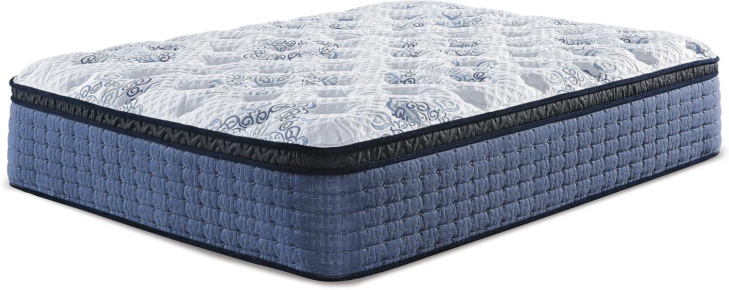 imageSignature Design by Ashley Full Size Chime 8 Inch Medium Firm Innerspring Mattress with Pressure Relief Quilt Foam Fiberglass Free Mattress In A BoxQueen