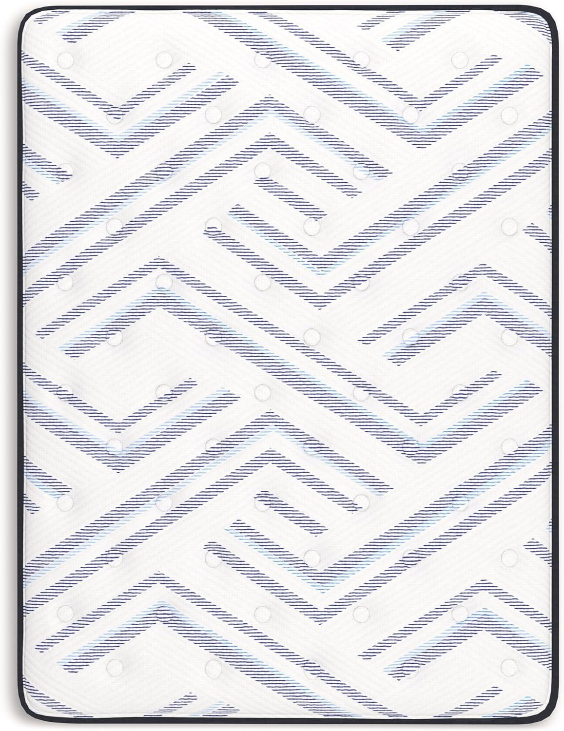 imageSignature Design by Ashley Full Size Chime 8 Inch Medium Firm Innerspring Mattress with Pressure Relief Quilt Foam Fiberglass Free Mattress In A BoxTwin