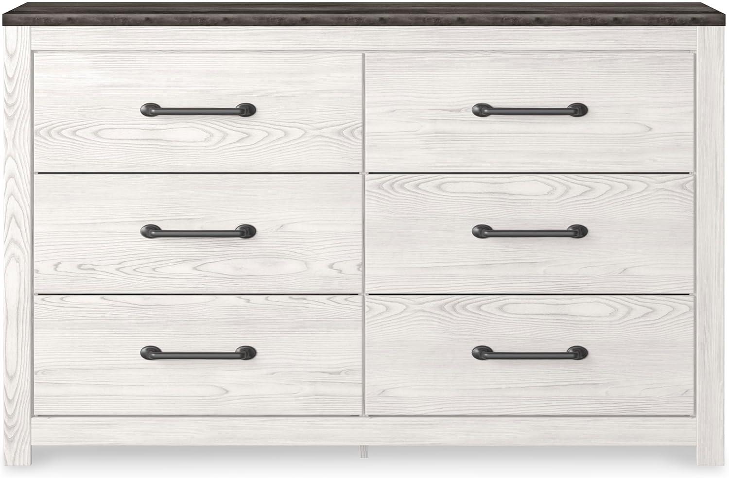 imageSignature Design by Ashley Gerridan Casual King Panel Bed with Sconce Lights and Metal Slats Foundation or Box Spring Needed WhiteWhiteGray