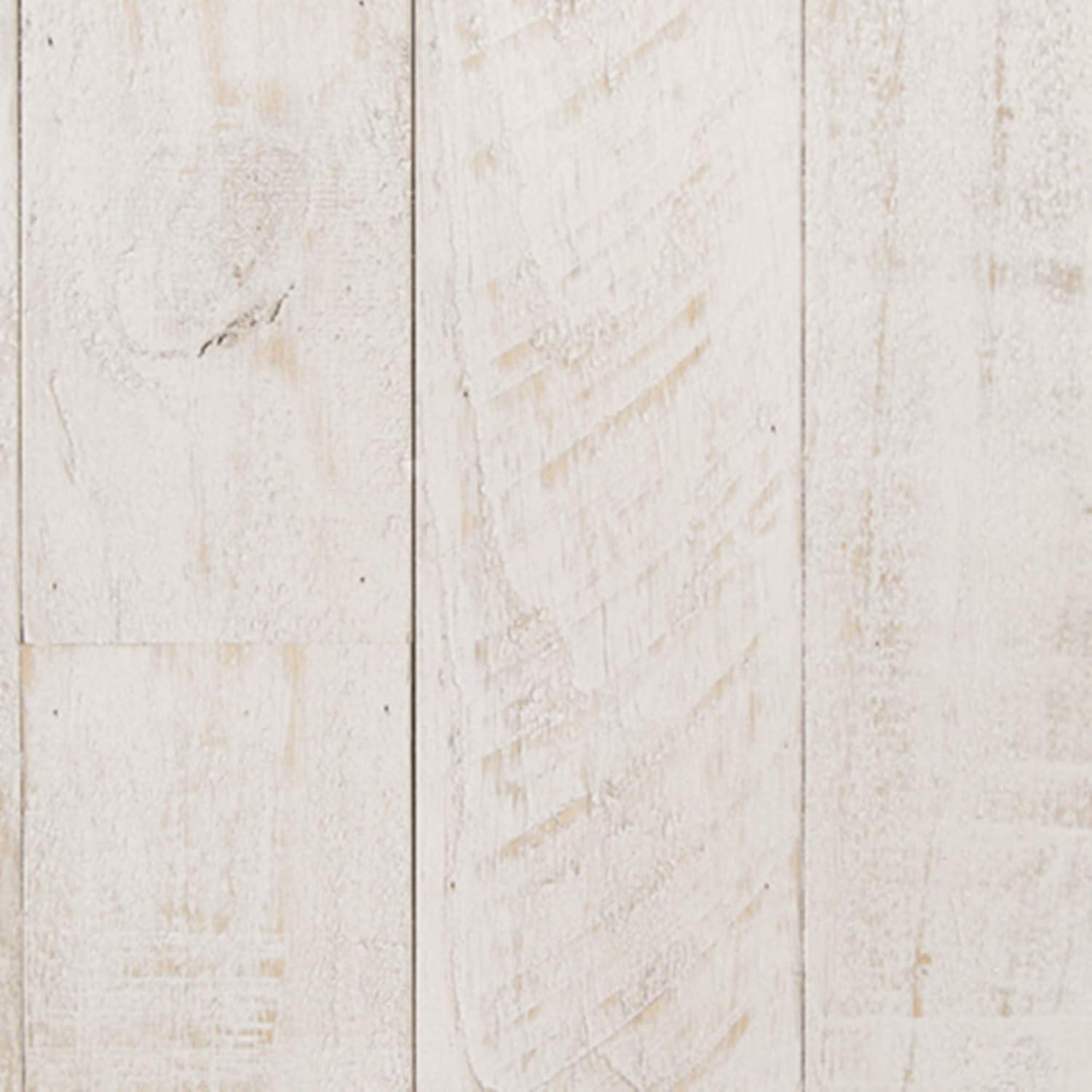 imageSignature Design by Ashley Havalance Farmhouse TV Stand Fits TVs up to 65quot 2 Door Cabinet and Shelves For Storage Vintage White ampamp Weathered GrayExtra Large with Shelving