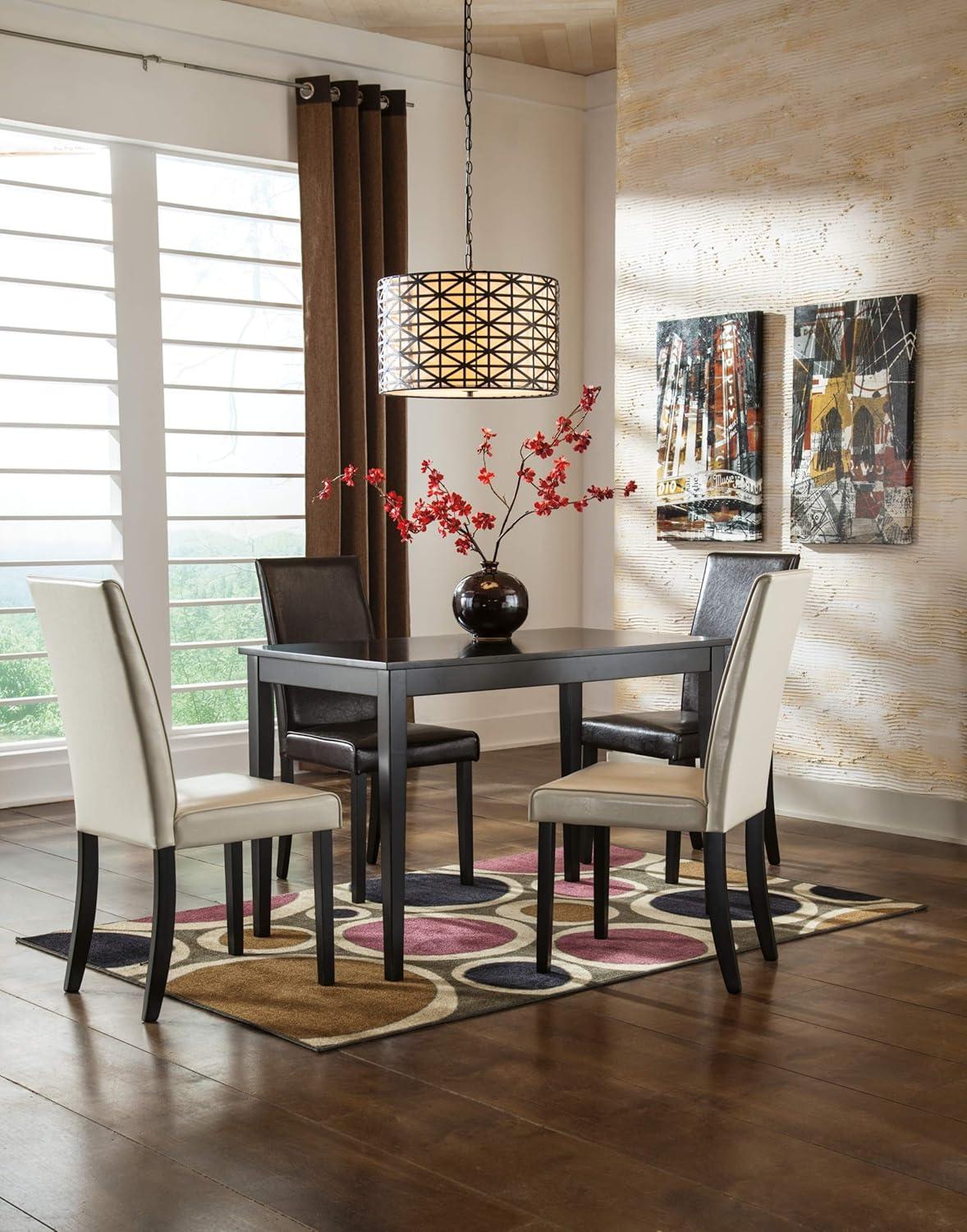 imageSignature Design by Ashley Kimonte Rectangular Dining Room Table BlackAlmost Black