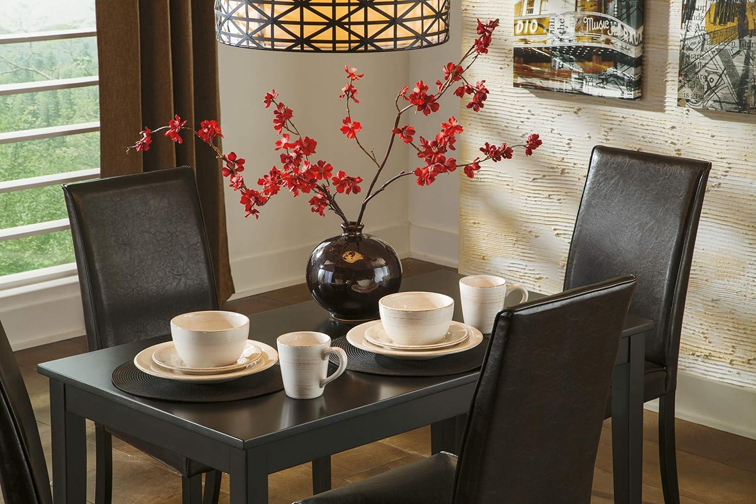 imageSignature Design by Ashley Kimonte Rectangular Dining Room Table BlackAlmost Black