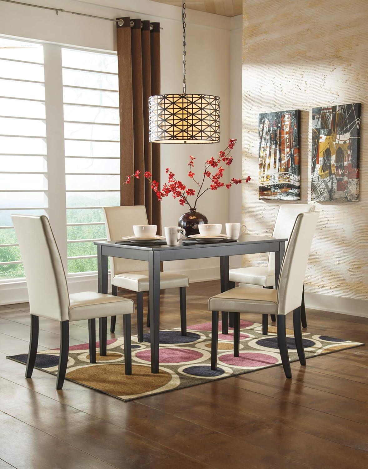 imageSignature Design by Ashley Kimonte Rectangular Dining Room Table BlackAlmost Black