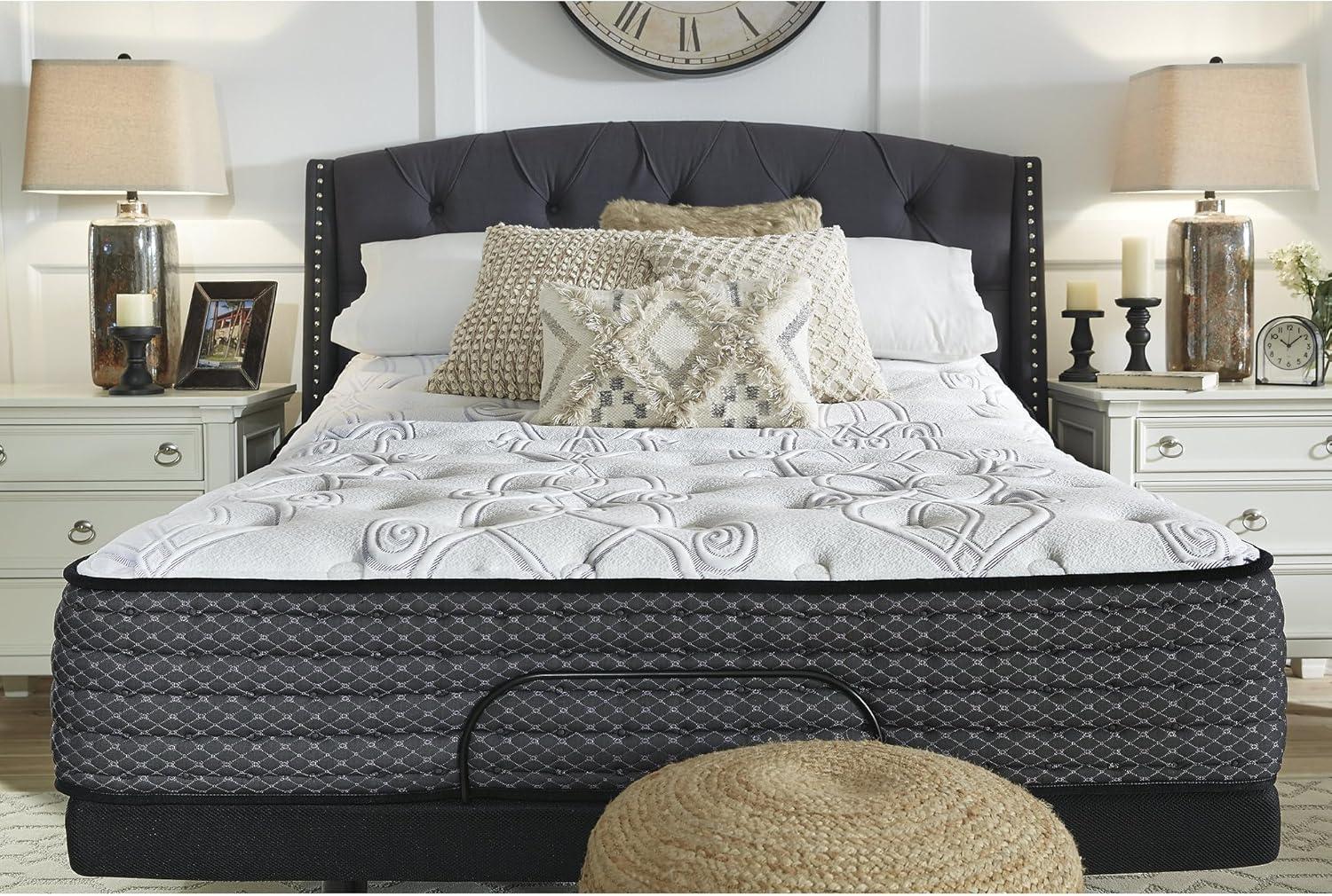 imageSignature Design by Ashley Limited Edition Plush 12 Inch Hybrid Mattress with Gel Memory Foam and Edge Support for Cool Sleep and Pressure Relief Full Fiberglass Free Mattress In A BoxCalifornia King