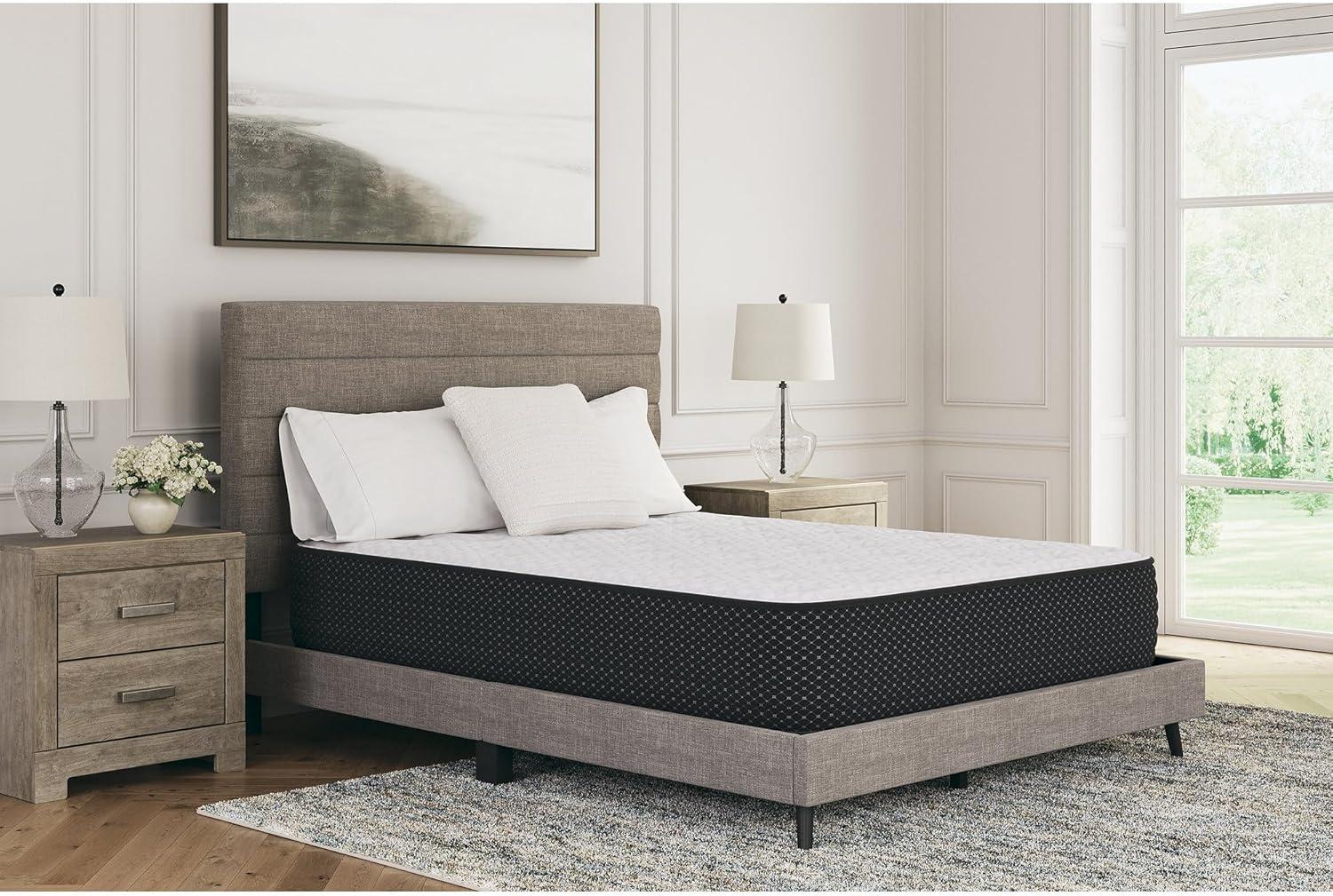 imageSignature Design by Ashley Limited Edition Plush 12 Inch Hybrid Mattress with Gel Memory Foam and Edge Support for Cool Sleep and Pressure Relief Full Fiberglass Free Mattress In A BoxCalifornia King