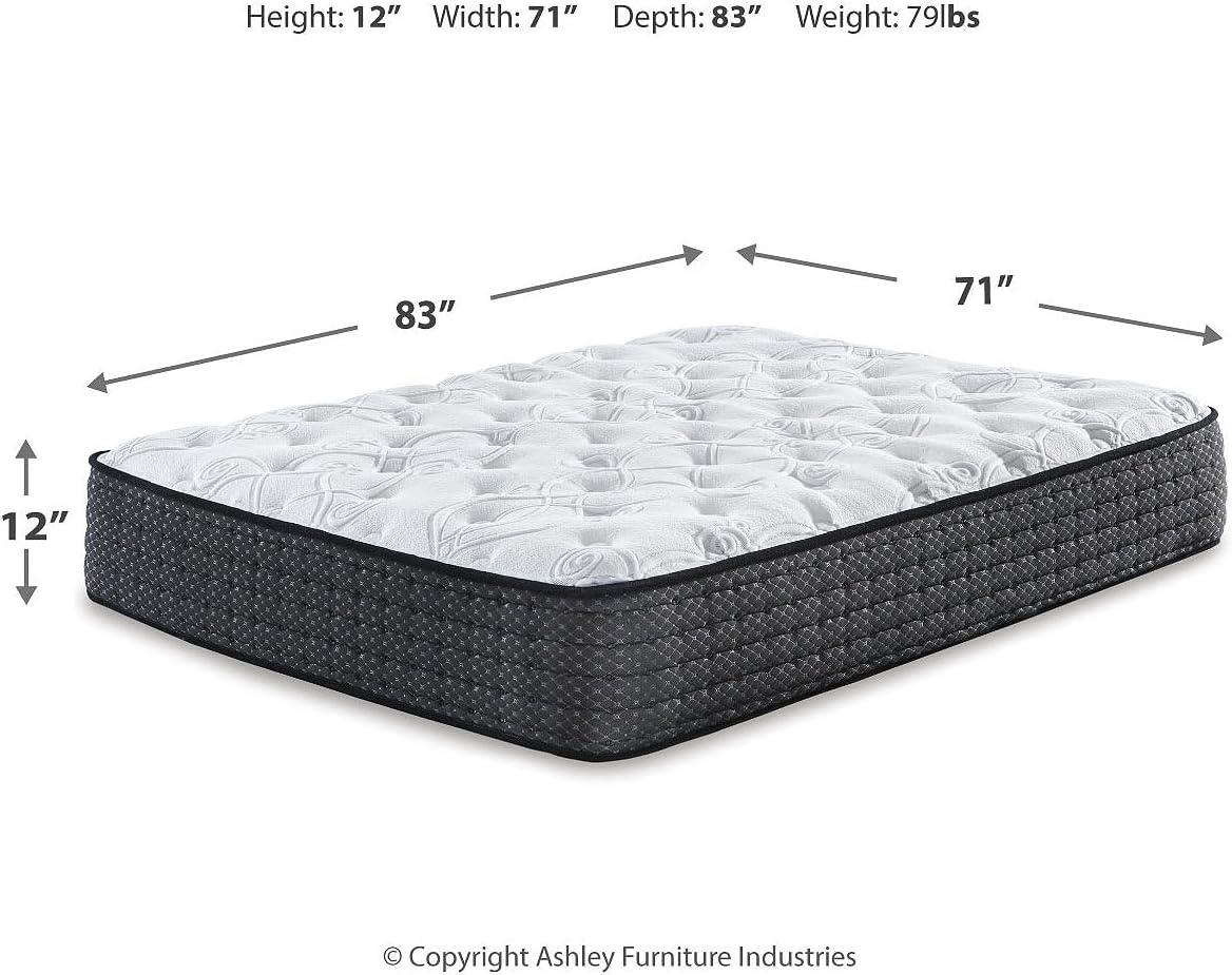 imageSignature Design by Ashley Limited Edition Plush 12 Inch Hybrid Mattress with Gel Memory Foam and Edge Support for Cool Sleep and Pressure Relief Full Fiberglass Free Mattress In A BoxCalifornia King
