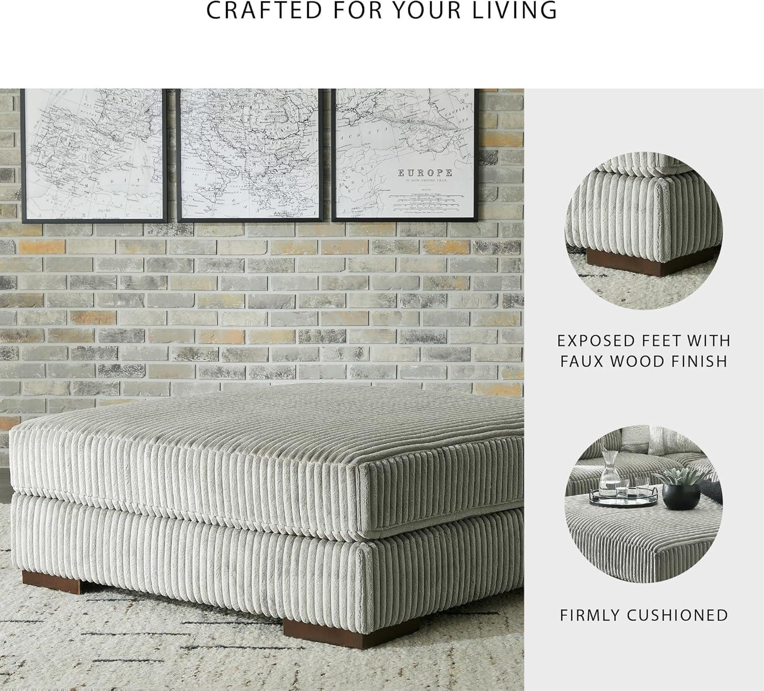 imageSignature Design by Ashley Lindyn Contemporary 3Piece Sofa with Reversible Cushions WhiteGrey