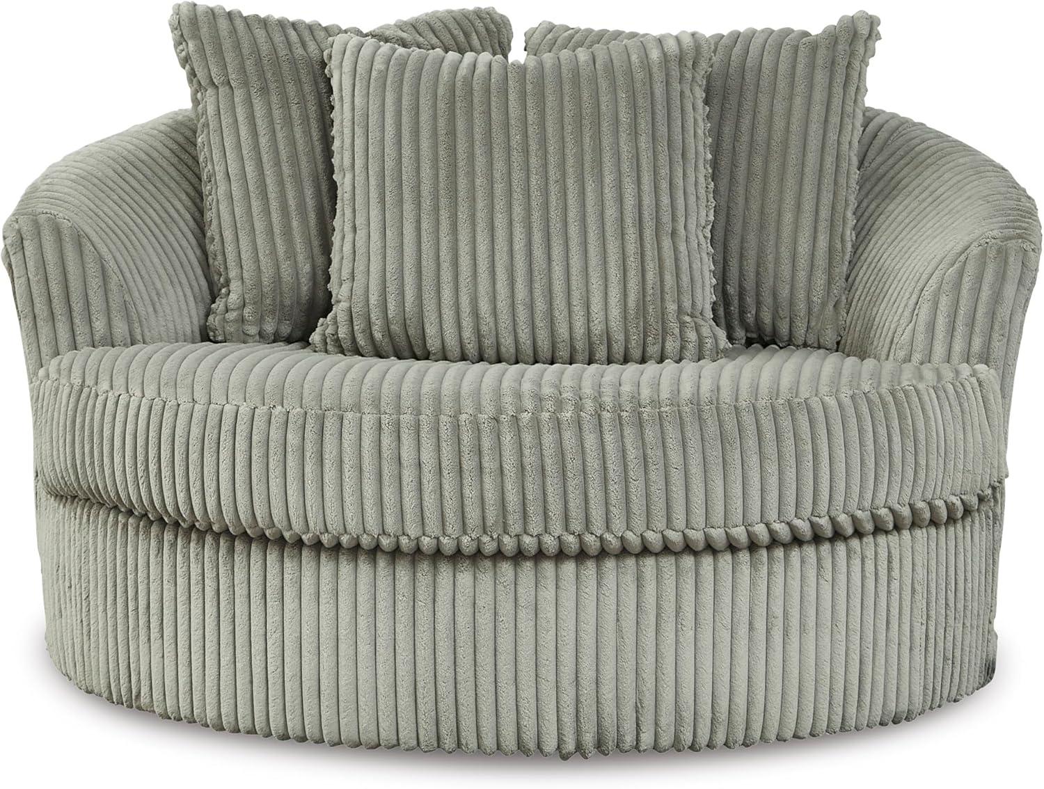 imageSignature Design by Ashley Lindyn Contemporary 3Piece Sofa with Reversible Cushions WhiteGrey