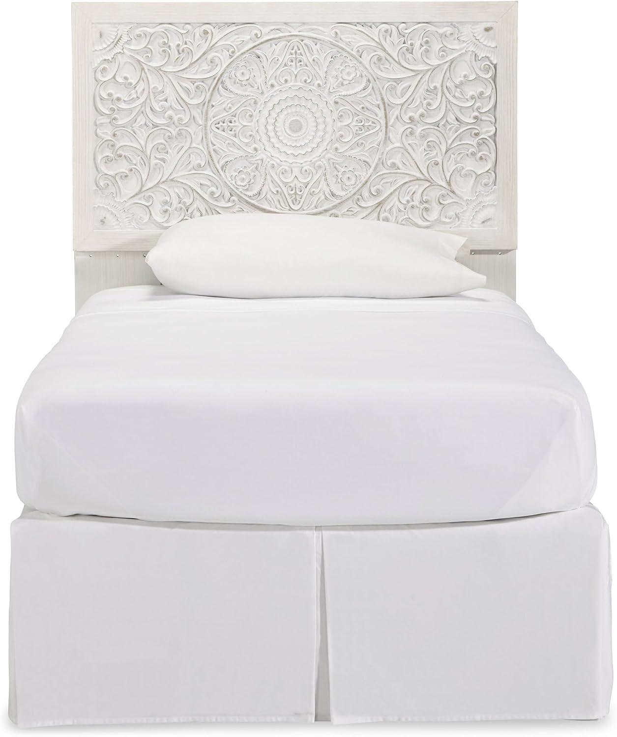 imageSignature Design by Ashley Paxberry Boho Chic Panel Adjustable Headboard ONLY King WhitewashWhitewash