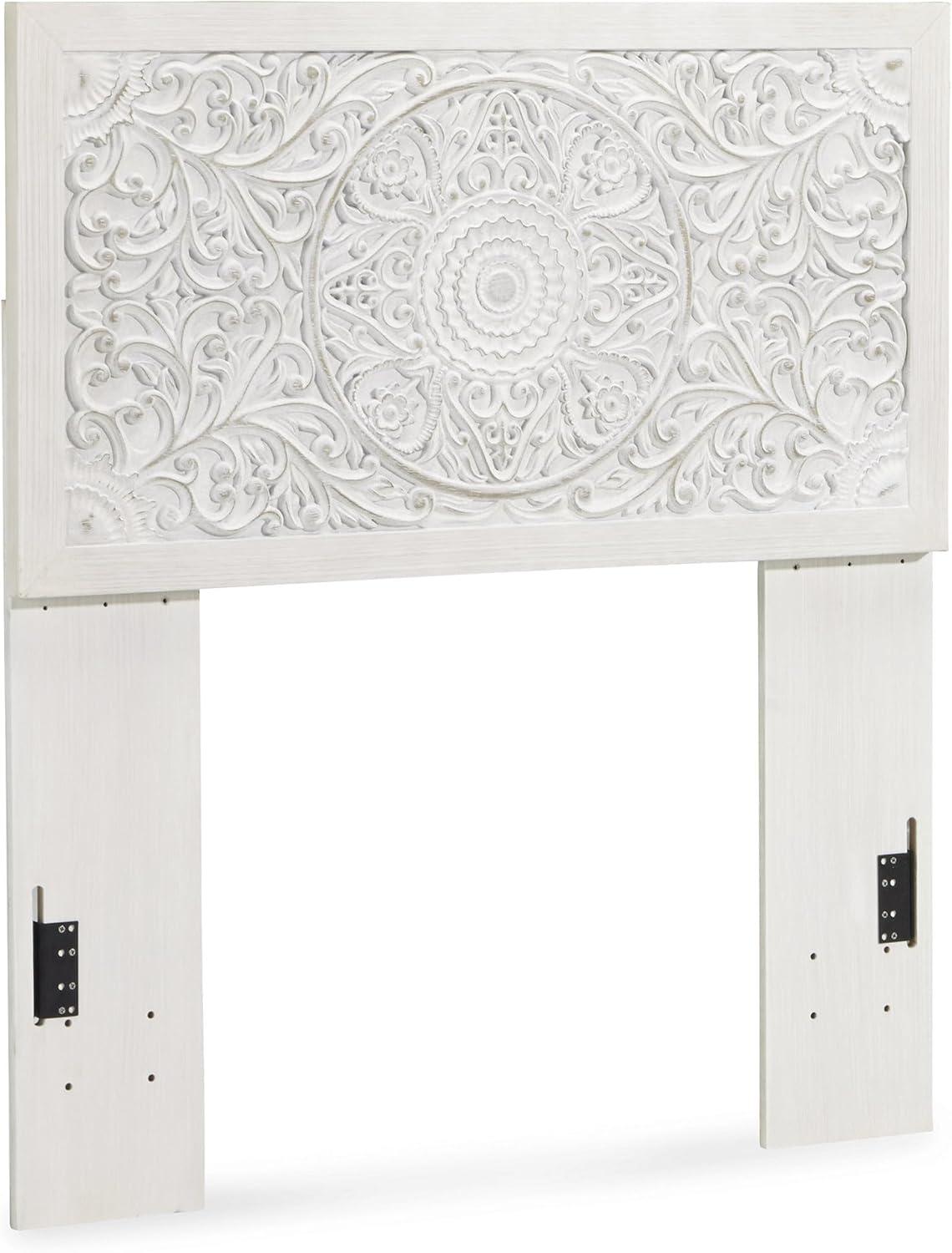 imageSignature Design by Ashley Paxberry Boho Chic Panel Adjustable Headboard ONLY King WhitewashWhitewash