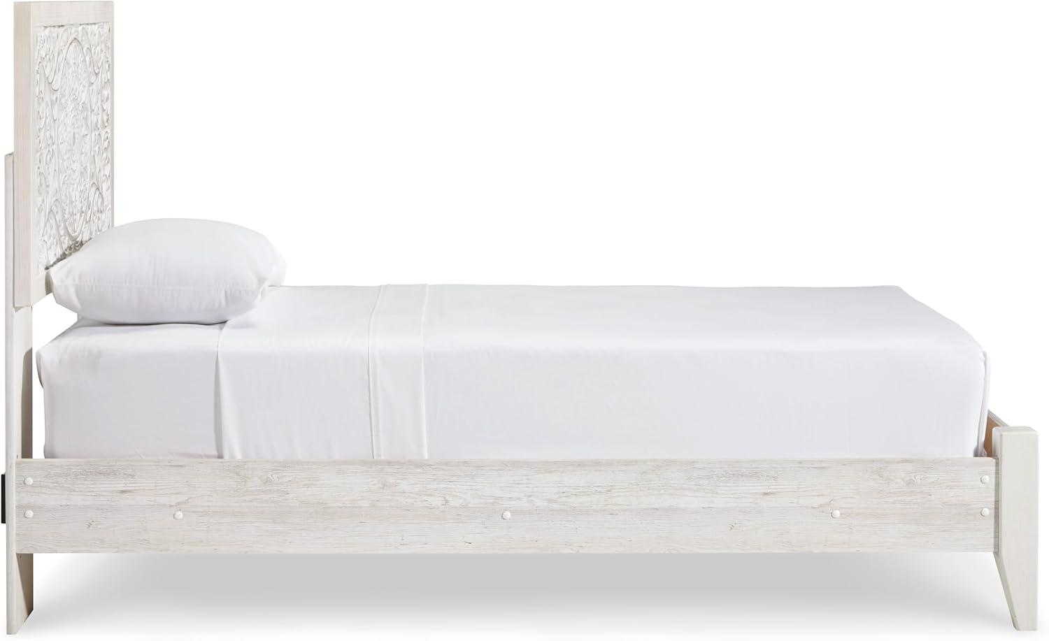 imageSignature Design by Ashley Paxberry Boho Chic Panel Adjustable Headboard ONLY King WhitewashWhitewash