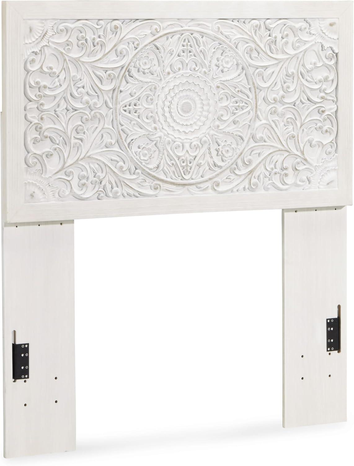 imageSignature Design by Ashley Paxberry Boho Chic Panel Adjustable Headboard ONLY King WhitewashWhitewash