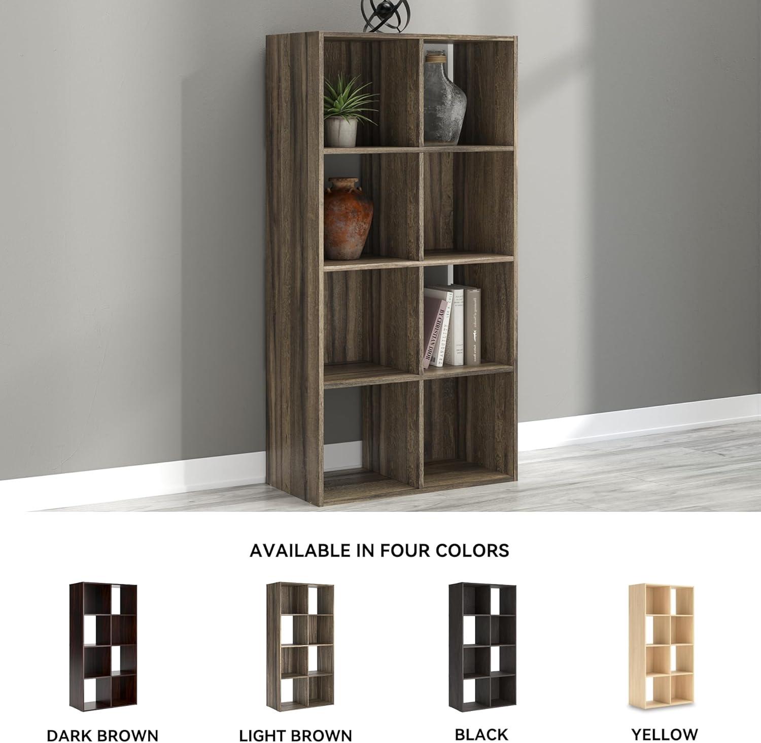 imageSignature Design by Ashley Paxberry Coastal 9 Cube Storage Organizer or Bookcase WhitewashBrown