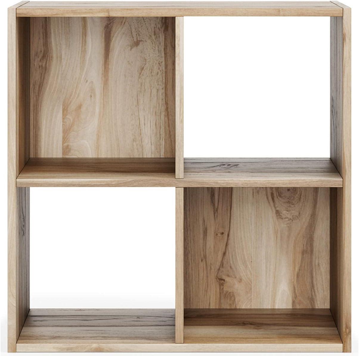 imageSignature Design by Ashley Paxberry Coastal 9 Cube Storage Organizer or Bookcase WhitewashBrown