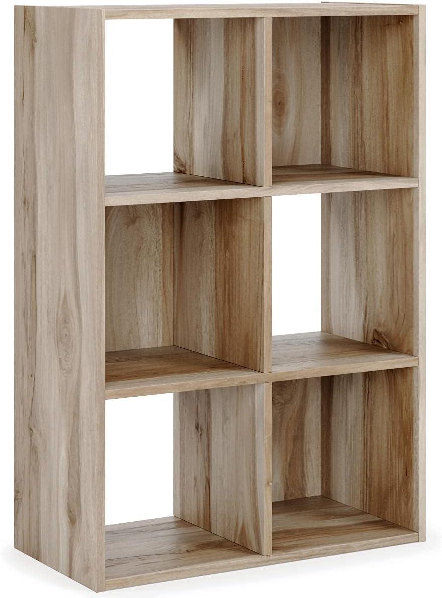 imageSignature Design by Ashley Paxberry Coastal 9 Cube Storage Organizer or Bookcase WhitewashBrown