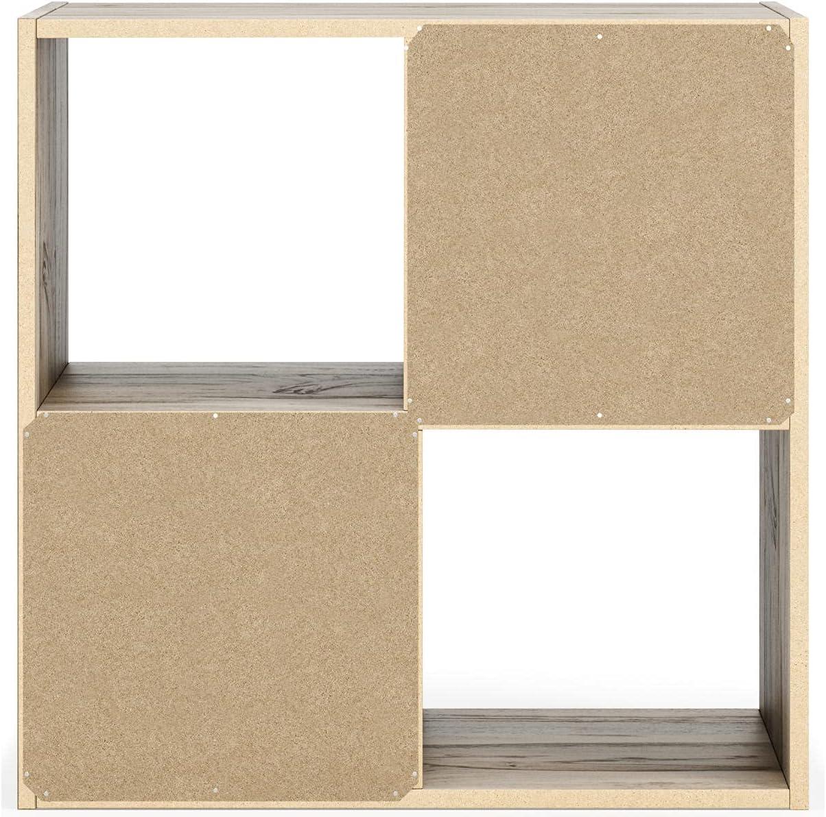 imageSignature Design by Ashley Paxberry Coastal 9 Cube Storage Organizer or Bookcase WhitewashBrown