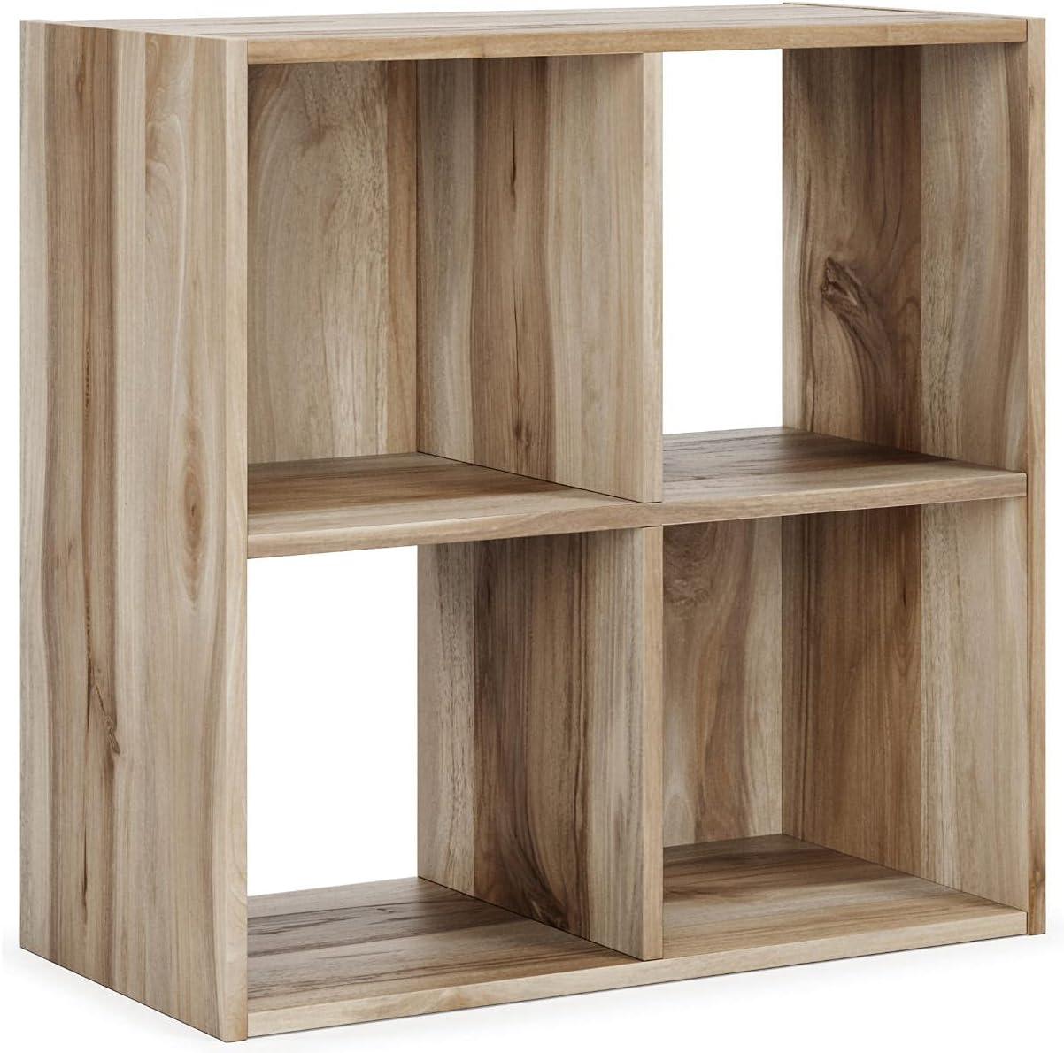 imageSignature Design by Ashley Paxberry Coastal 9 Cube Storage Organizer or Bookcase WhitewashBrown