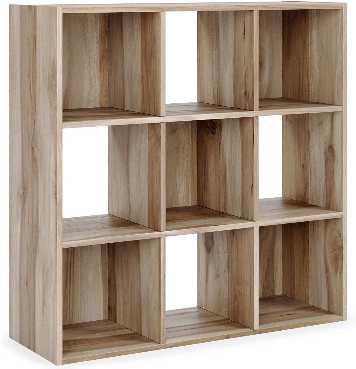 imageSignature Design by Ashley Paxberry Coastal 9 Cube Storage Organizer or Bookcase WhitewashBrown