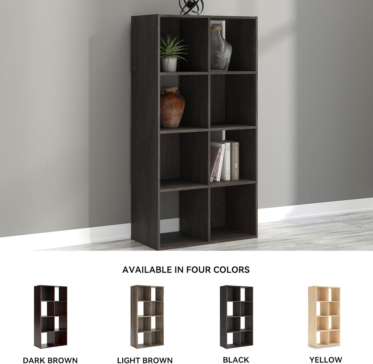 imageSignature Design by Ashley Paxberry Coastal 9 Cube Storage Organizer or Bookcase WhitewashCharcoal