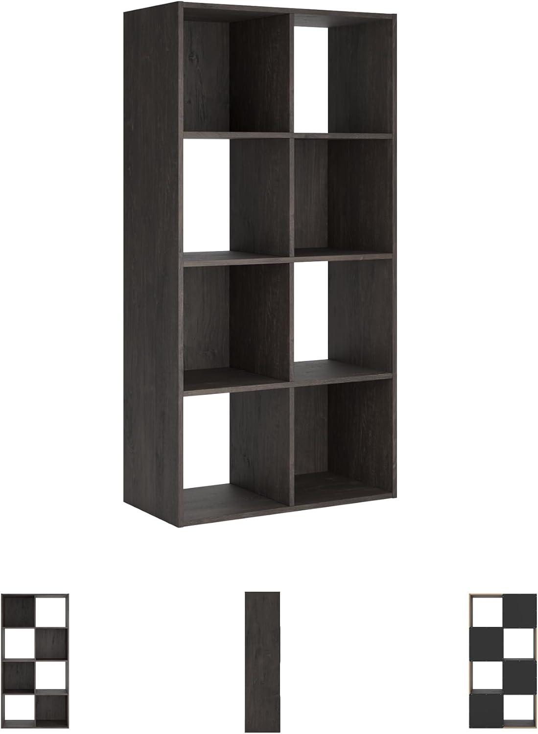 imageSignature Design by Ashley Paxberry Coastal 9 Cube Storage Organizer or Bookcase WhitewashCharcoal