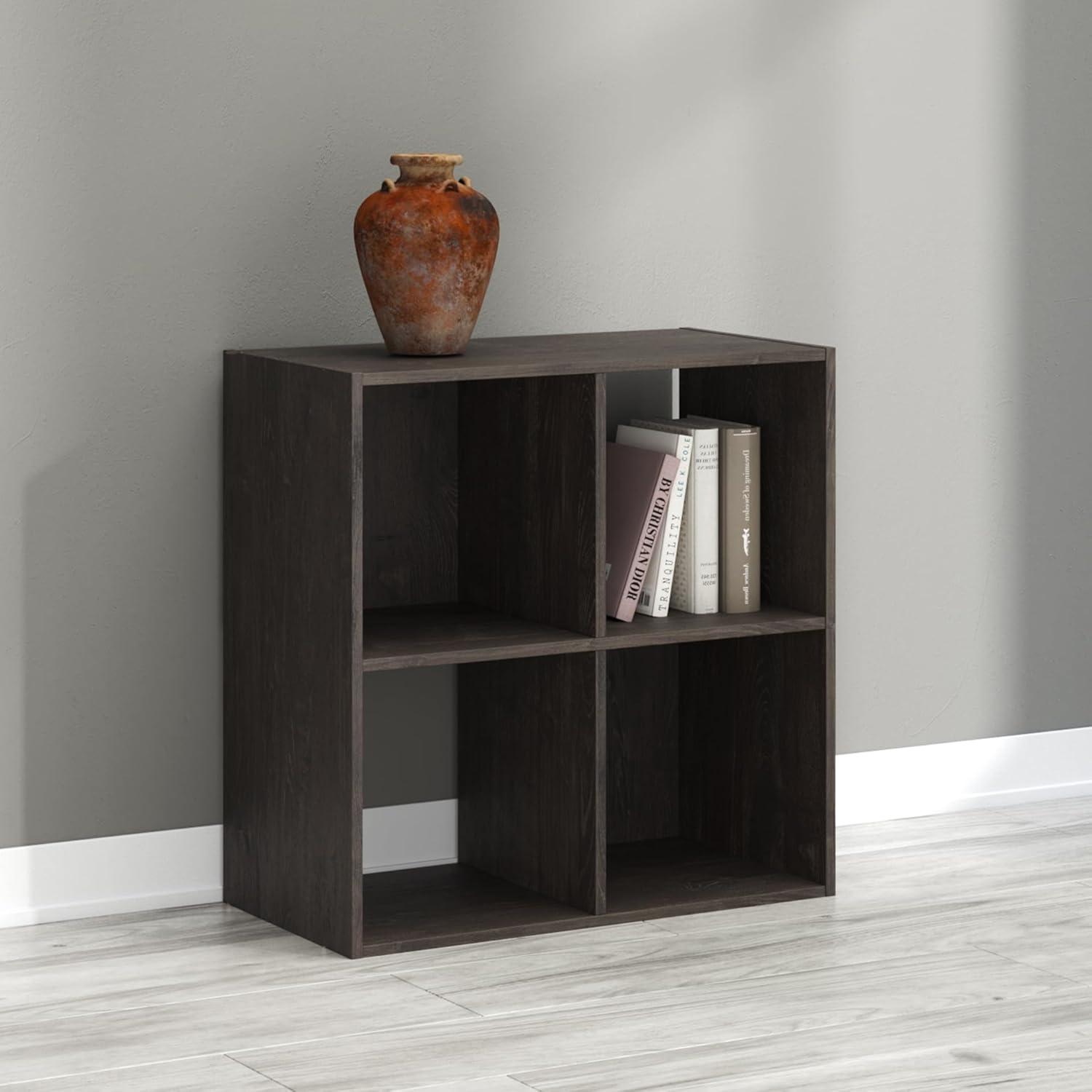imageSignature Design by Ashley Paxberry Coastal 9 Cube Storage Organizer or Bookcase WhitewashCharcoal