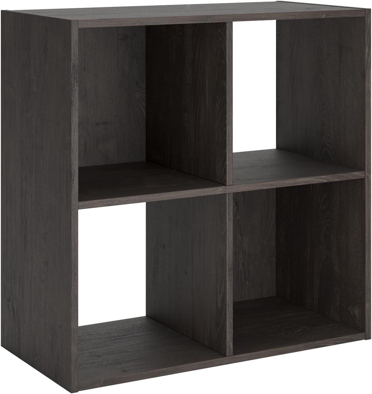 imageSignature Design by Ashley Paxberry Coastal 9 Cube Storage Organizer or Bookcase WhitewashCharcoal