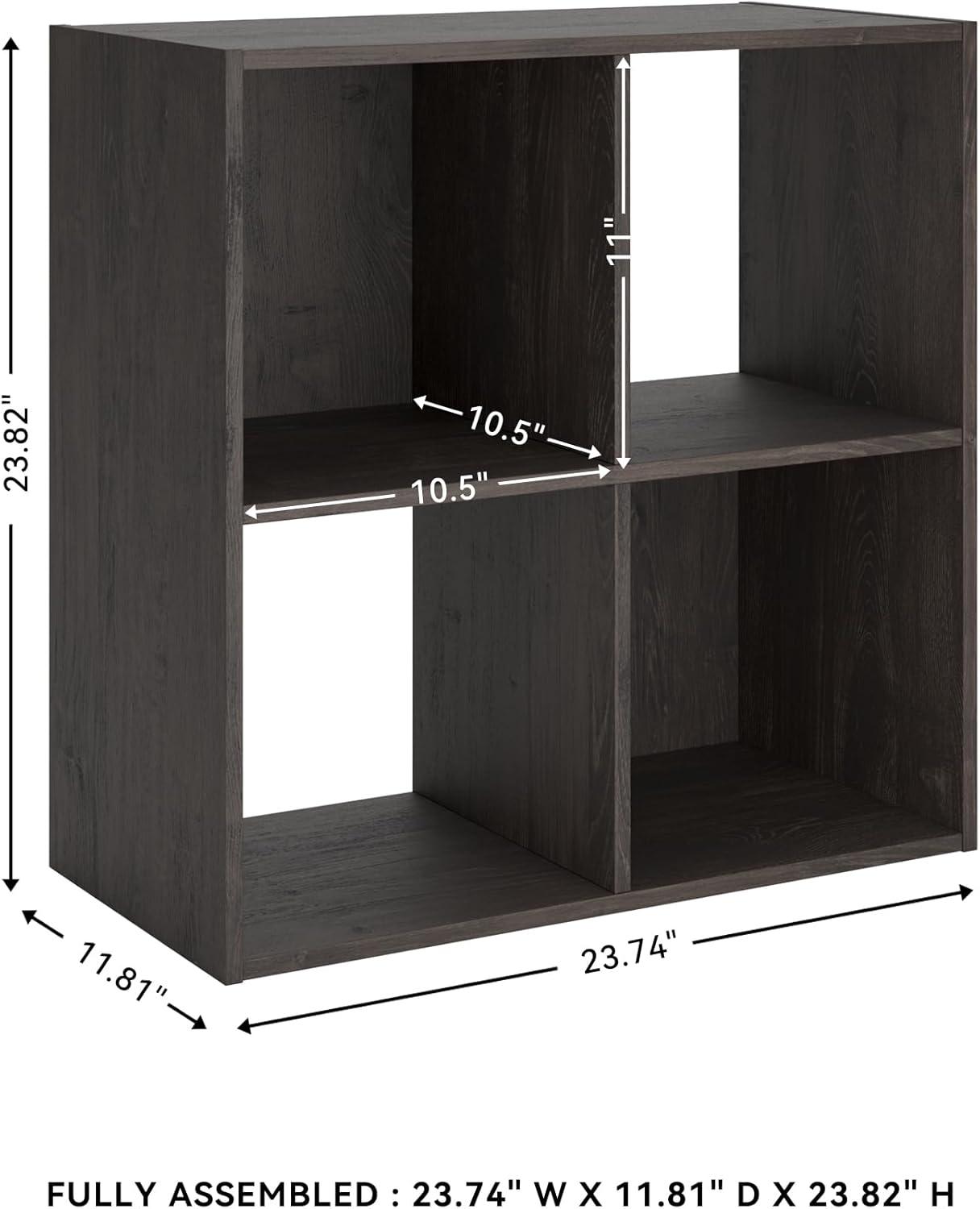 imageSignature Design by Ashley Paxberry Coastal 9 Cube Storage Organizer or Bookcase WhitewashCharcoal