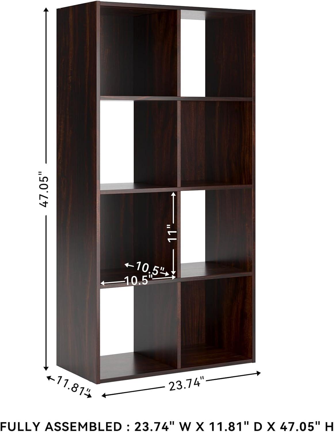 imageSignature Design by Ashley Paxberry Coastal 9 Cube Storage Organizer or Bookcase WhitewashCherryLight Brown