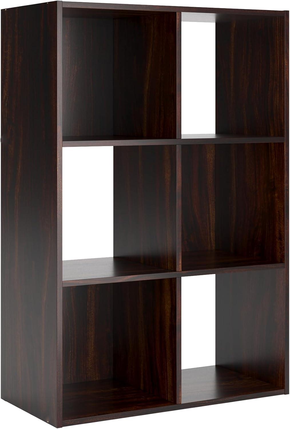 imageSignature Design by Ashley Paxberry Coastal 9 Cube Storage Organizer or Bookcase WhitewashCherryLight Brown
