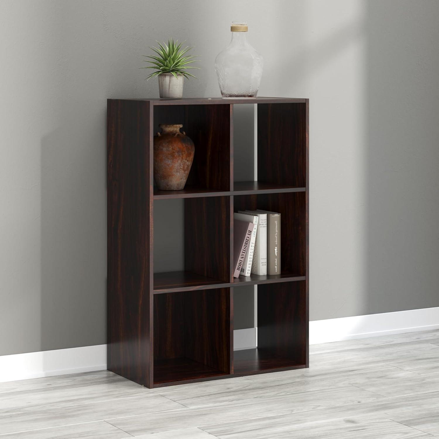 imageSignature Design by Ashley Paxberry Coastal 9 Cube Storage Organizer or Bookcase WhitewashCherryLight Brown