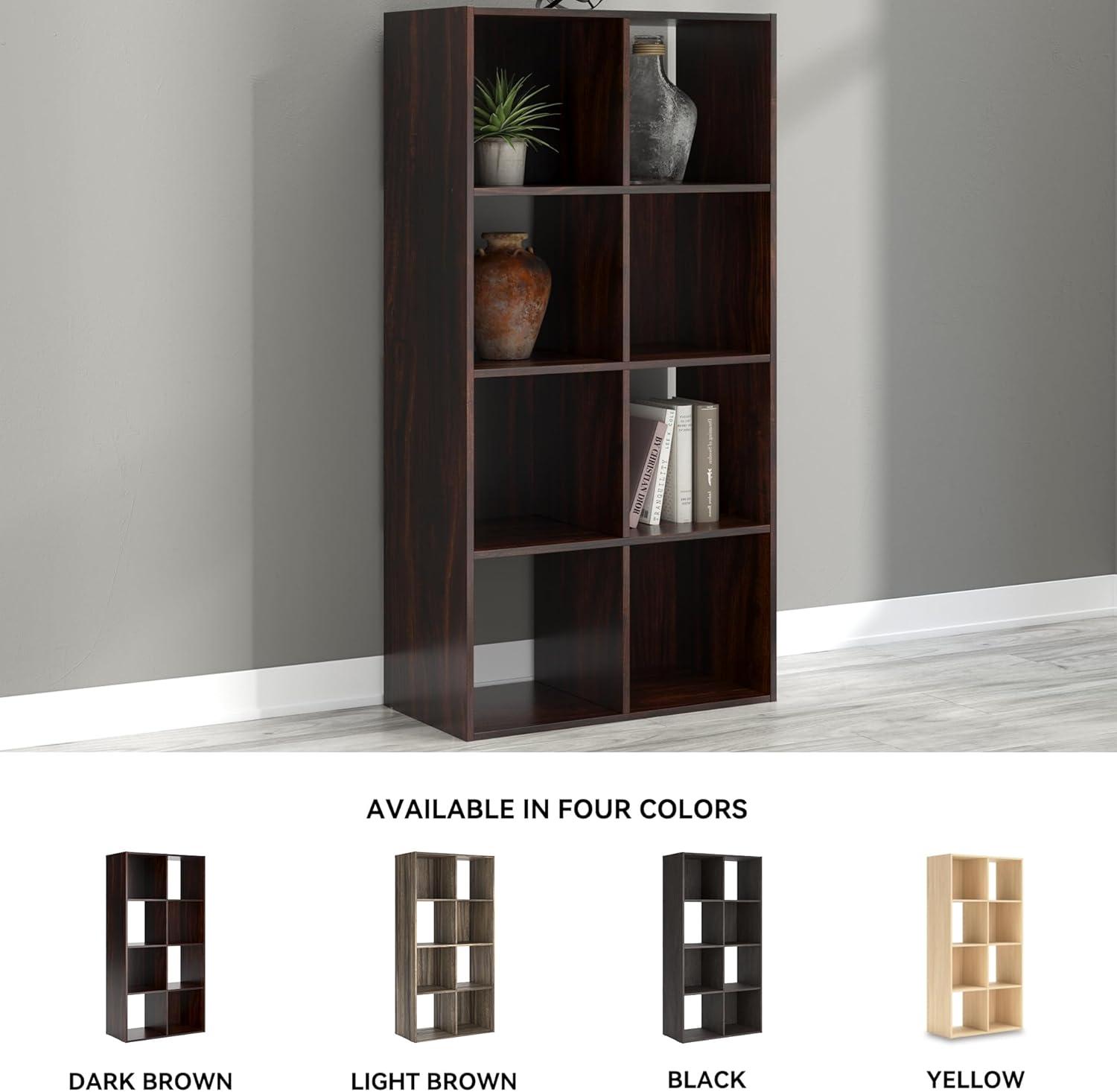 imageSignature Design by Ashley Paxberry Coastal 9 Cube Storage Organizer or Bookcase WhitewashCherryLight Brown