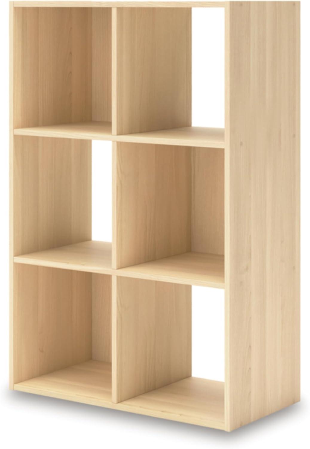 imageSignature Design by Ashley Paxberry Coastal 9 Cube Storage Organizer or Bookcase WhitewashTan